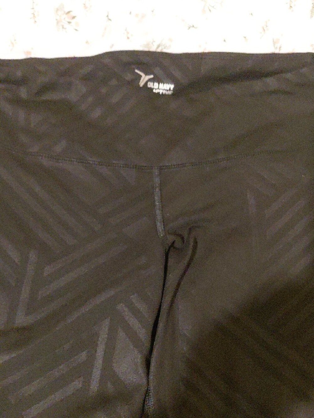 Old Navy Black Women's Leggings with Subtle Mesh Panels